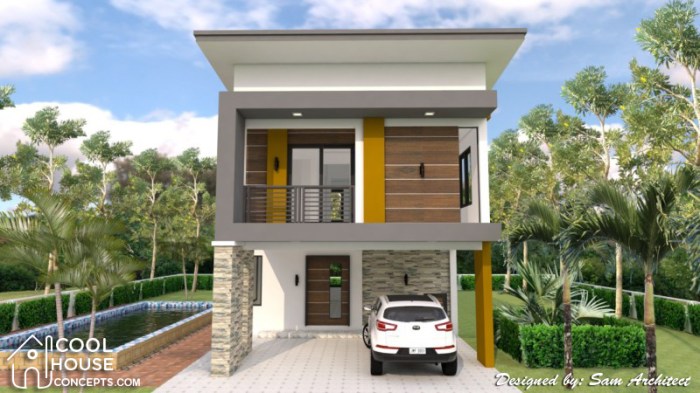 Desain rumah lengkap 2 lantai