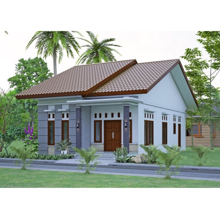 Desain rumah luas tanah 7x12m 2 lantai