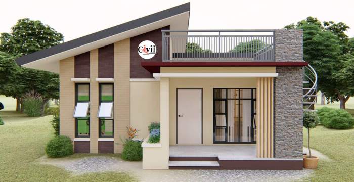 Desain rumah mewah 2 lantai tipe 150