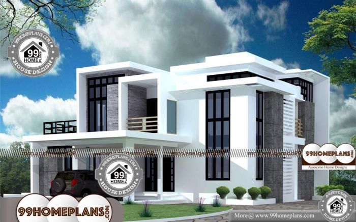 Desain rumah kotak tampak depan