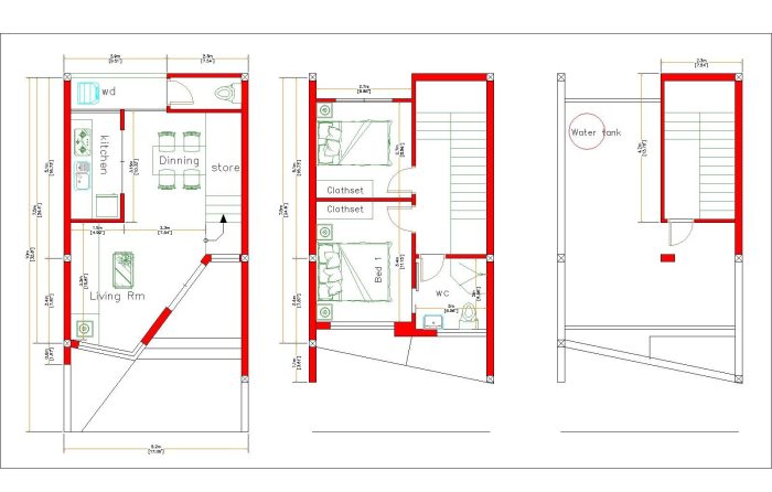 Desain rumah luas tanah 5 x 10