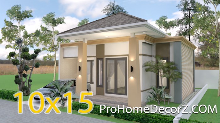 Desain rumah minimalis 10x15 3 kamar tidur