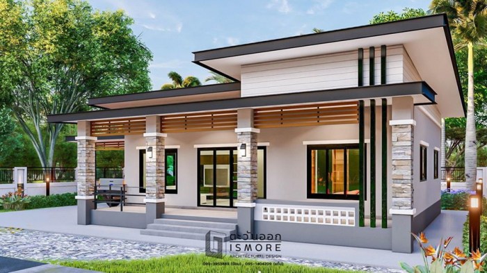 Desain rumah limas teras depan dan samping