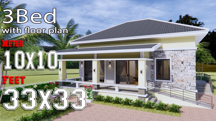 Desain rumah lahan 10x15 ukuran 8x10